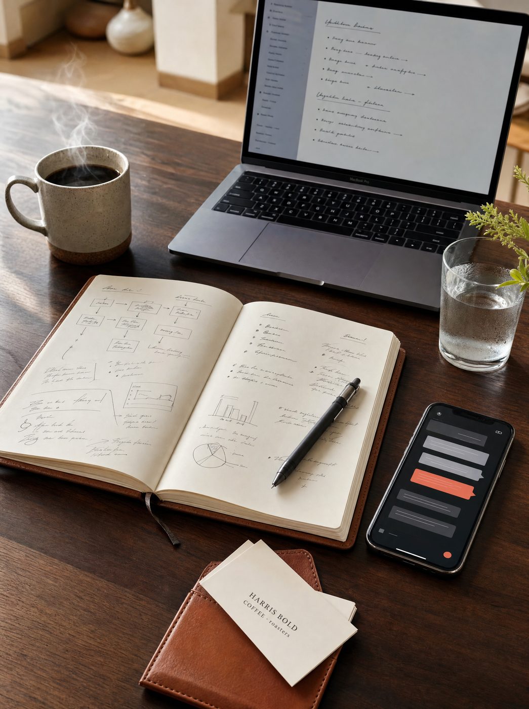 EIN assessment notice and other formation paperwork on a desk.